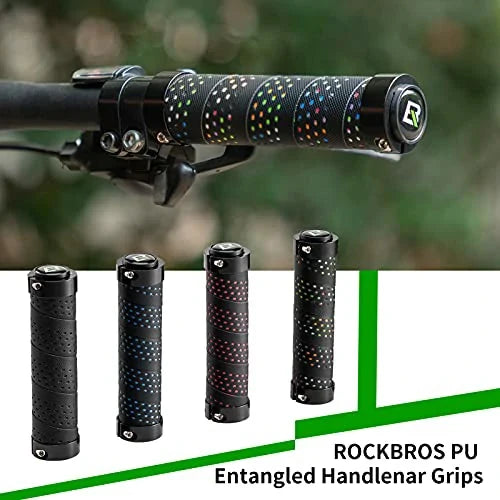 ROCKBROS Styrväxlar Halkfria Cykelgrepp Lock-On Design Cykelgrepp