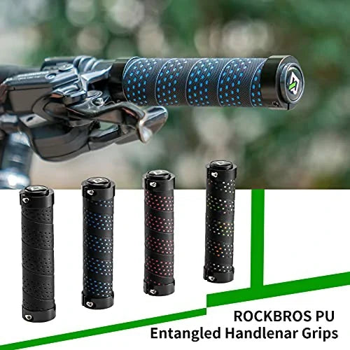 ROCKBROS Styrväxlar Halkfria Cykelgrepp Lock-On Design Cykelgrepp