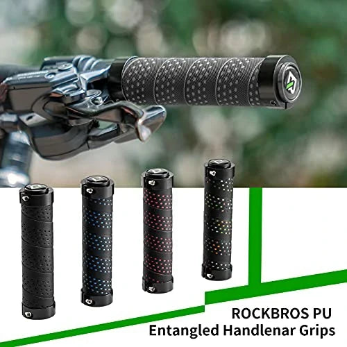 ROCKBROS Styrväxlar Halkfria Cykelgrepp Lock-On Design Cykelgrepp