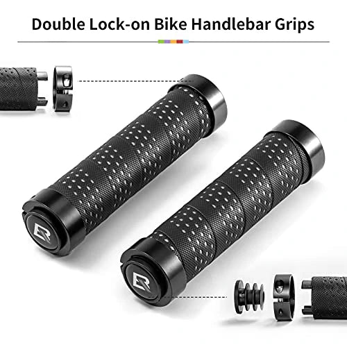 ROCKBROS Styrväxlar Halkfria Cykelgrepp Lock-On Design Cykelgrepp