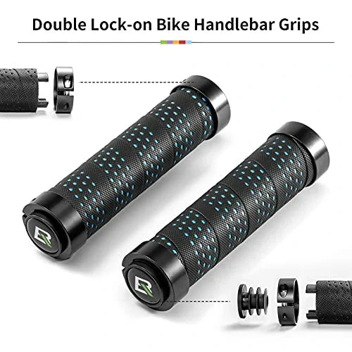 ROCKBROS Styrväxlar Halkfria Cykelgrepp Lock-On Design Cykelgrepp