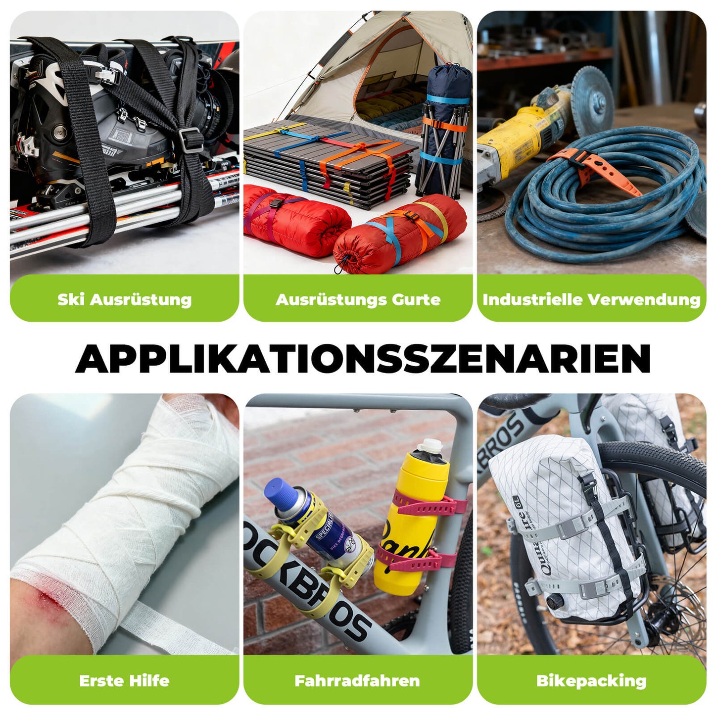 Universella utomhussäkringsremmar - Förlängbara och extremt hållbara Quantature