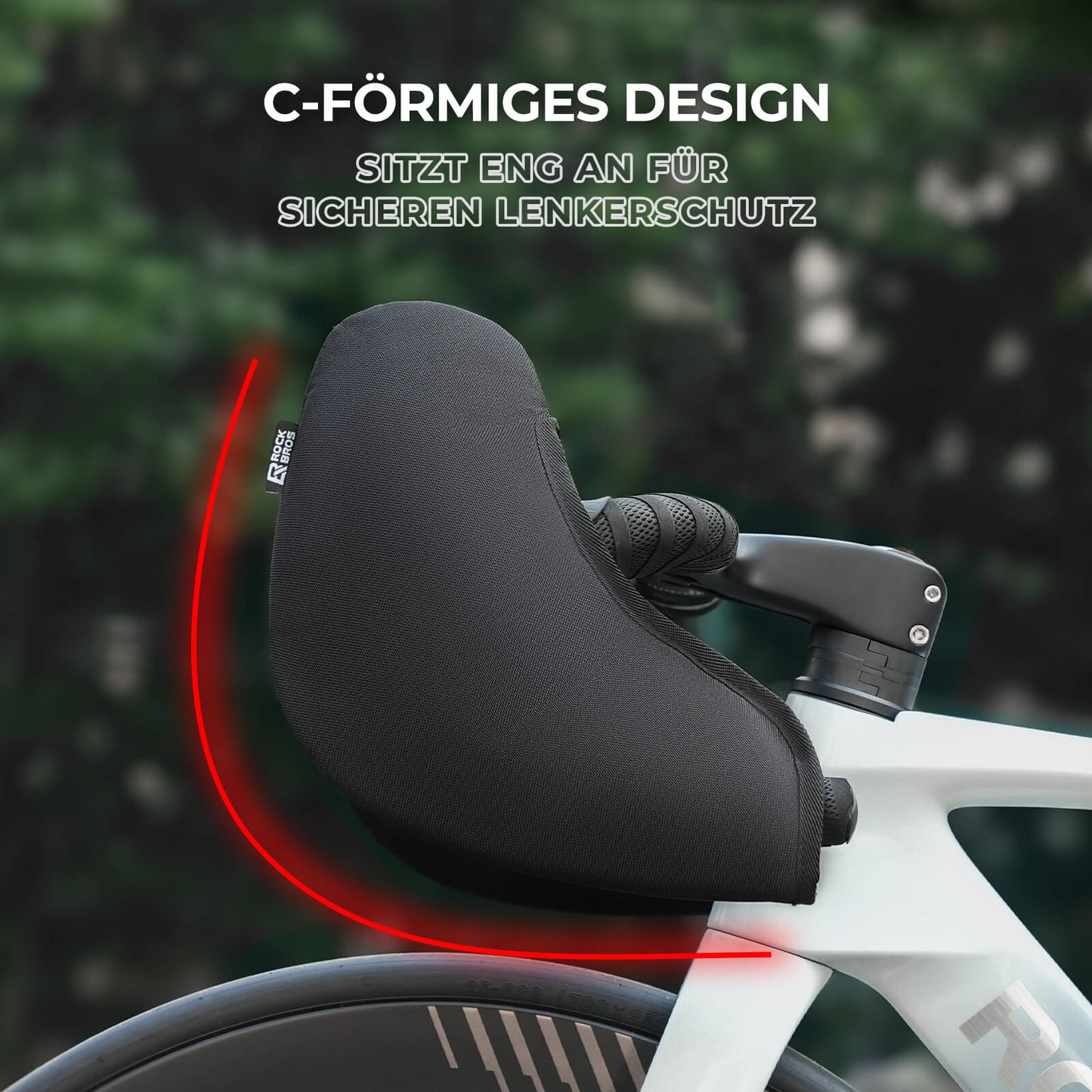 Universella och stötdämpande styrskydd ROCKBROS