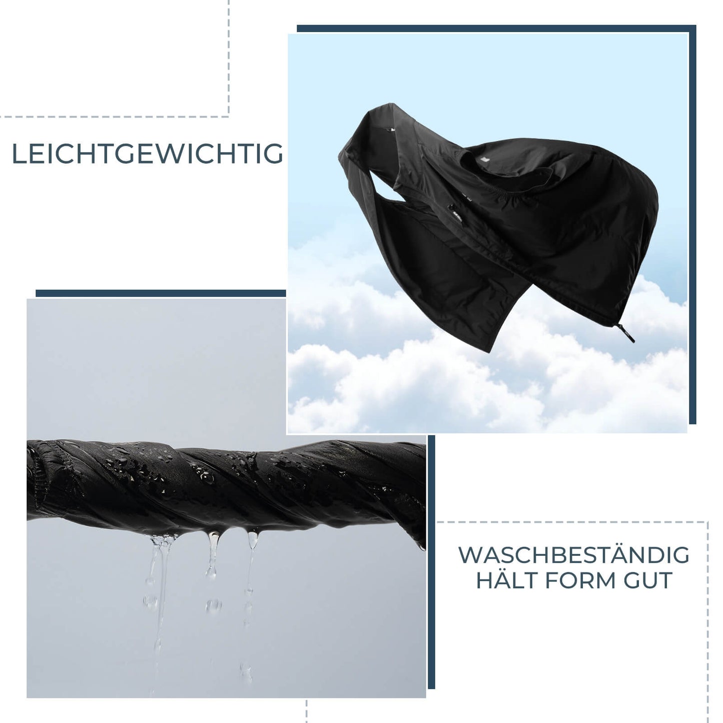 Ärmlös cykelväst, cykeljacka, packbar, andningsbar, ROCKBROS