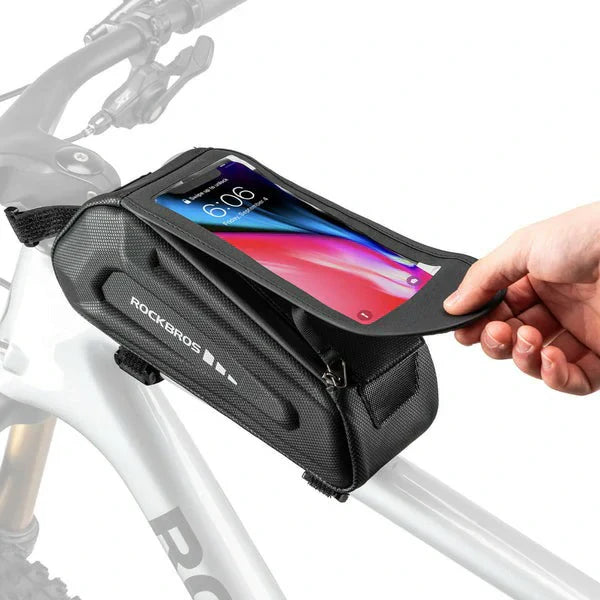 Vattentät cykelväska, mobiltelefonfodral för 6,8-tums pekskärmssmartphones, ROCKBROS