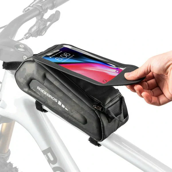 Vattentät cykelväska, mobiltelefonfodral för 6,8-tums pekskärmssmartphones, ROCKBROS