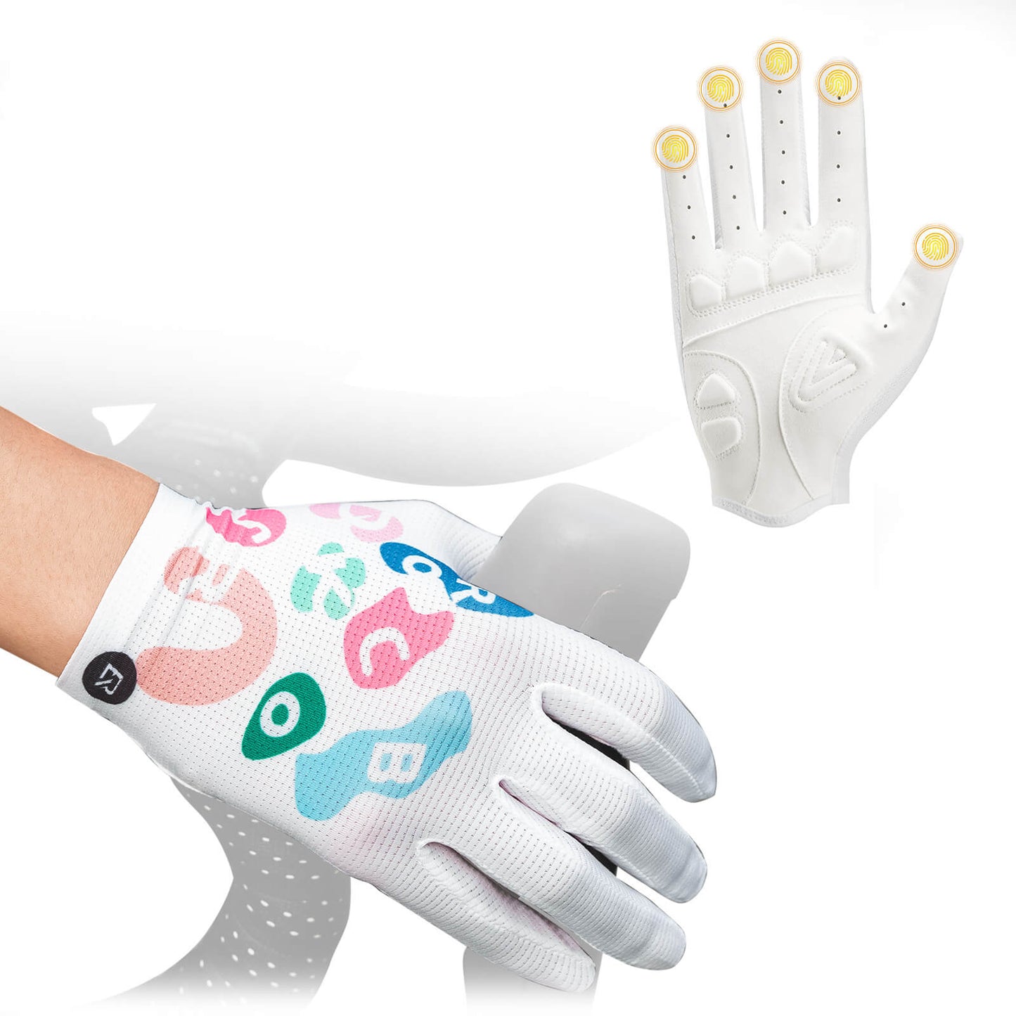 Cykelhandskar med SBR-vaddering, andningsbara, mycket flexibla, ROCKBROS