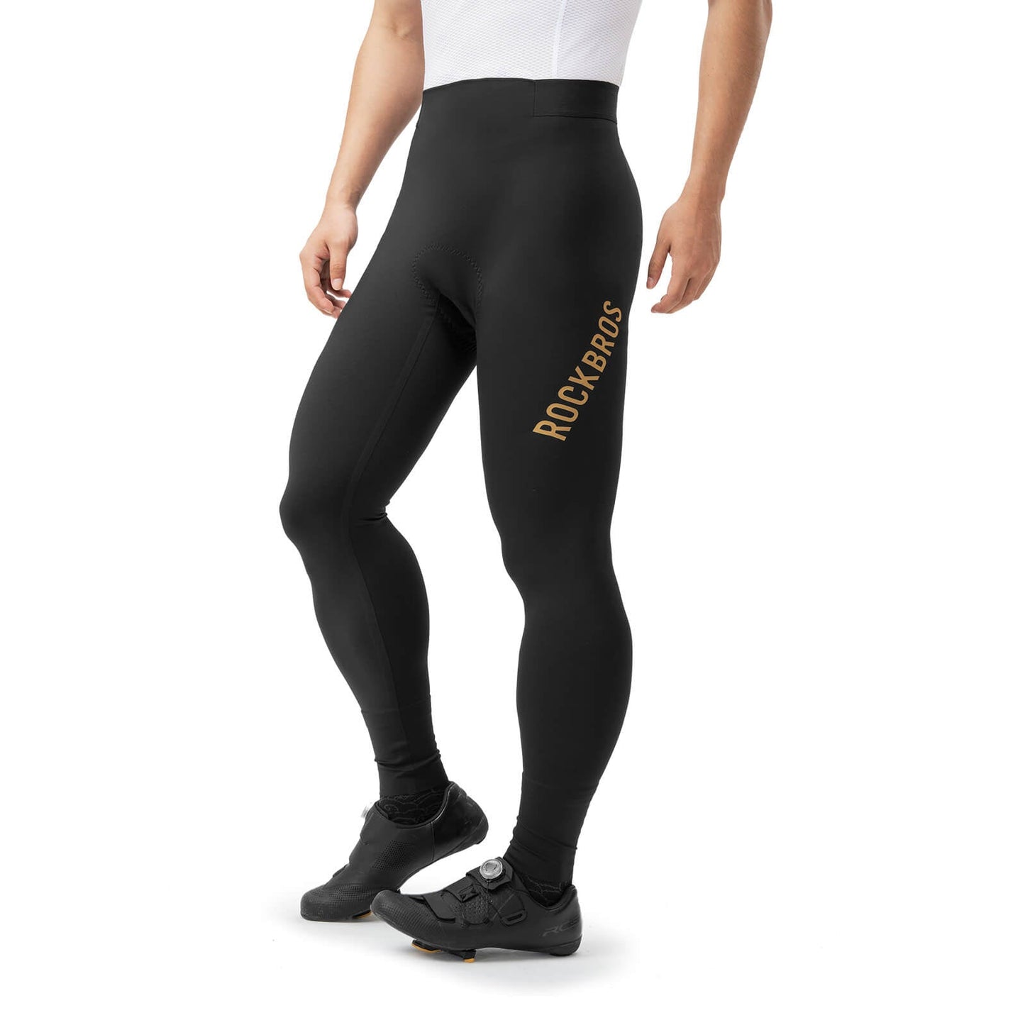 Cykelbyxor, långa cykelbyxor, vadderade, andningsbara, herr, ROCKBROS