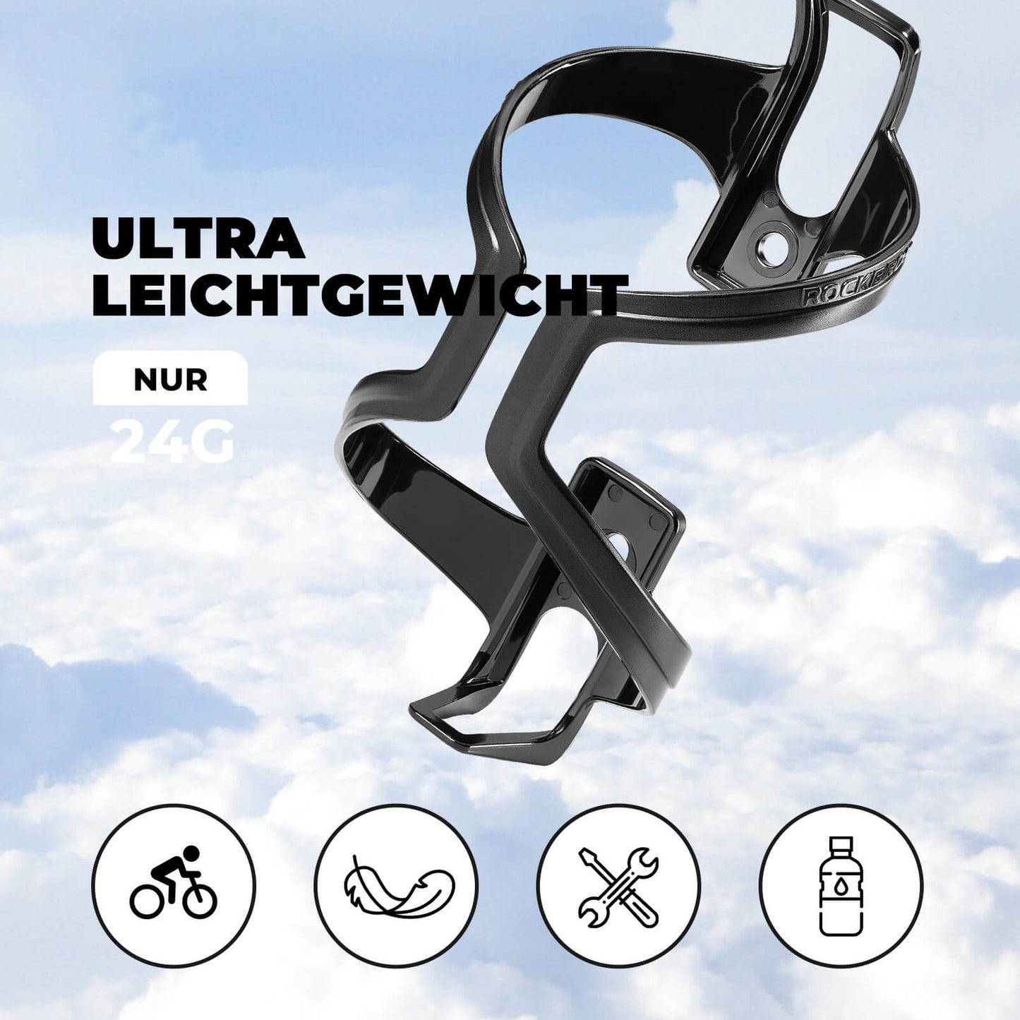 Cykelflaskhållare, 2-pack, ROCKBROS