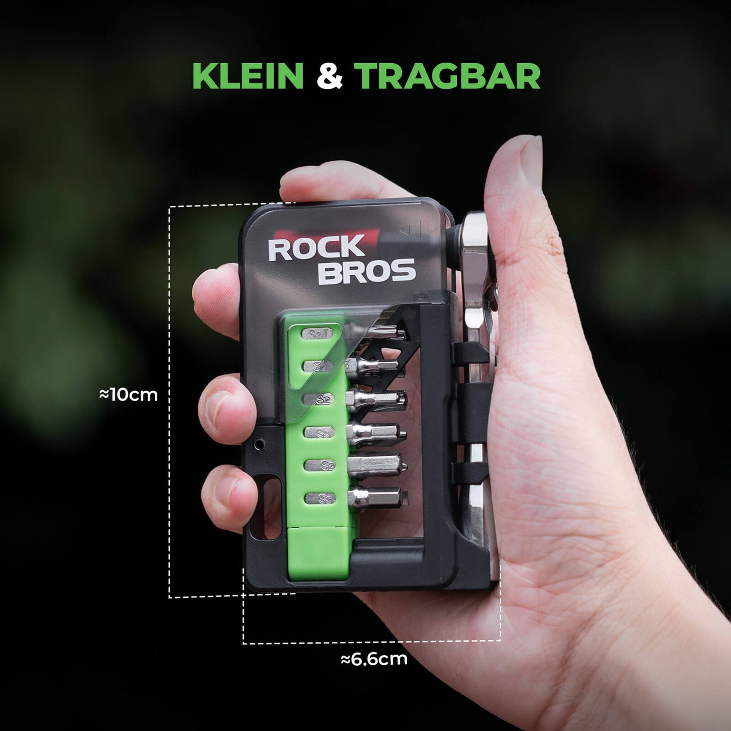 Magnetisk cykelverktygssats med spärrnyckel ROCKBROS