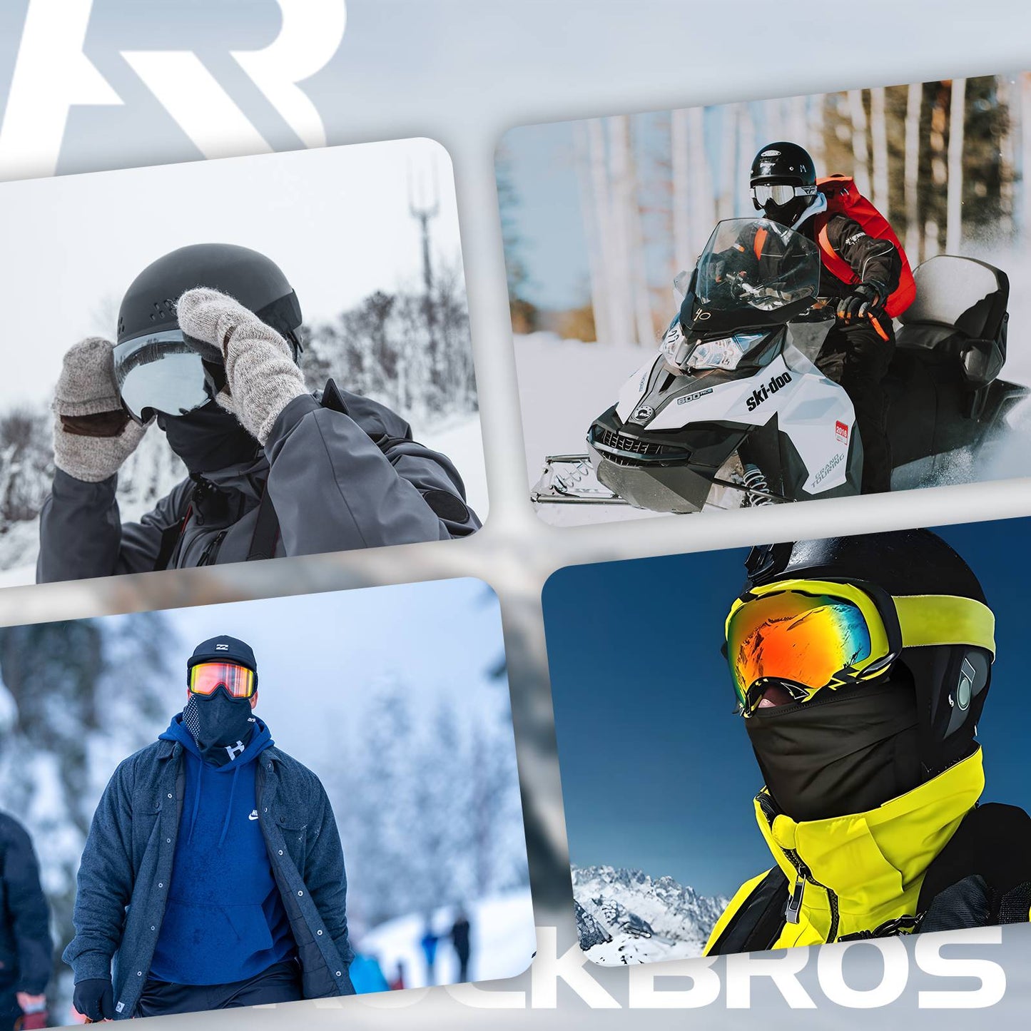 Multifunktionell fleecebalaklava mjuk ansiktsmask tubhalsduk ROCKBROS