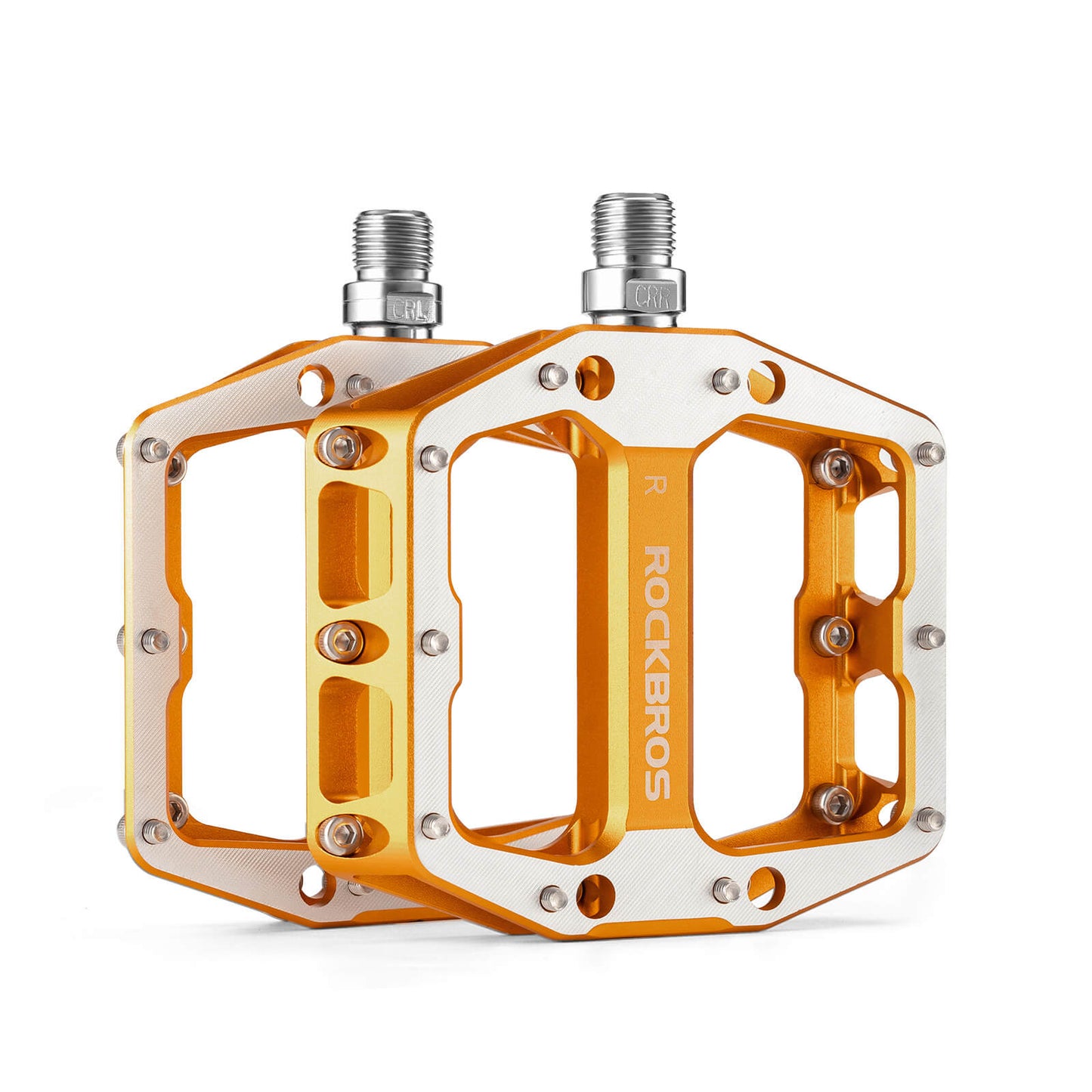 Pedaler med halkfria stift - Bred plattform och krom-molybdenaxel ROCKBROS