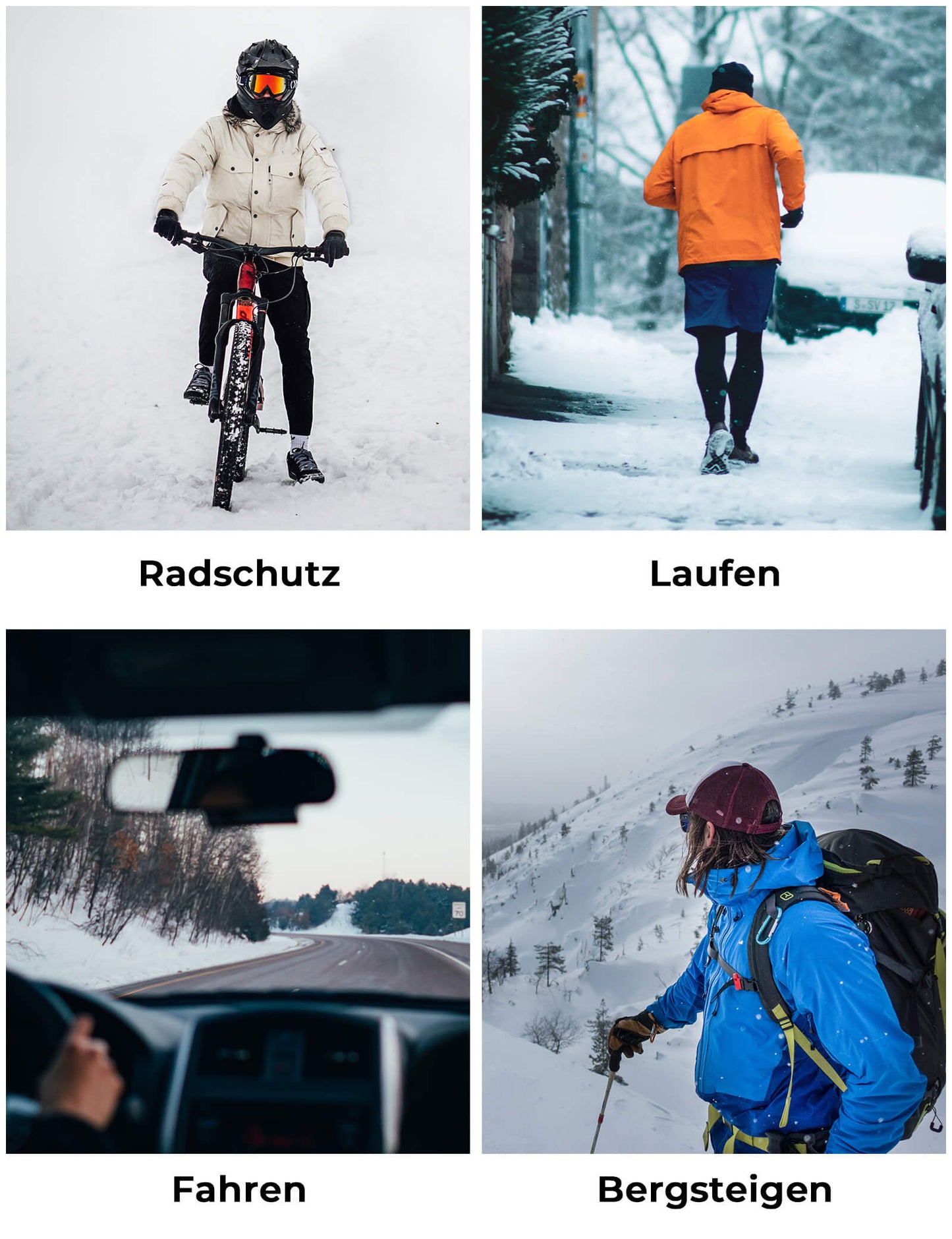 ROCKBROS halkfria reflekterande cykelhandskar