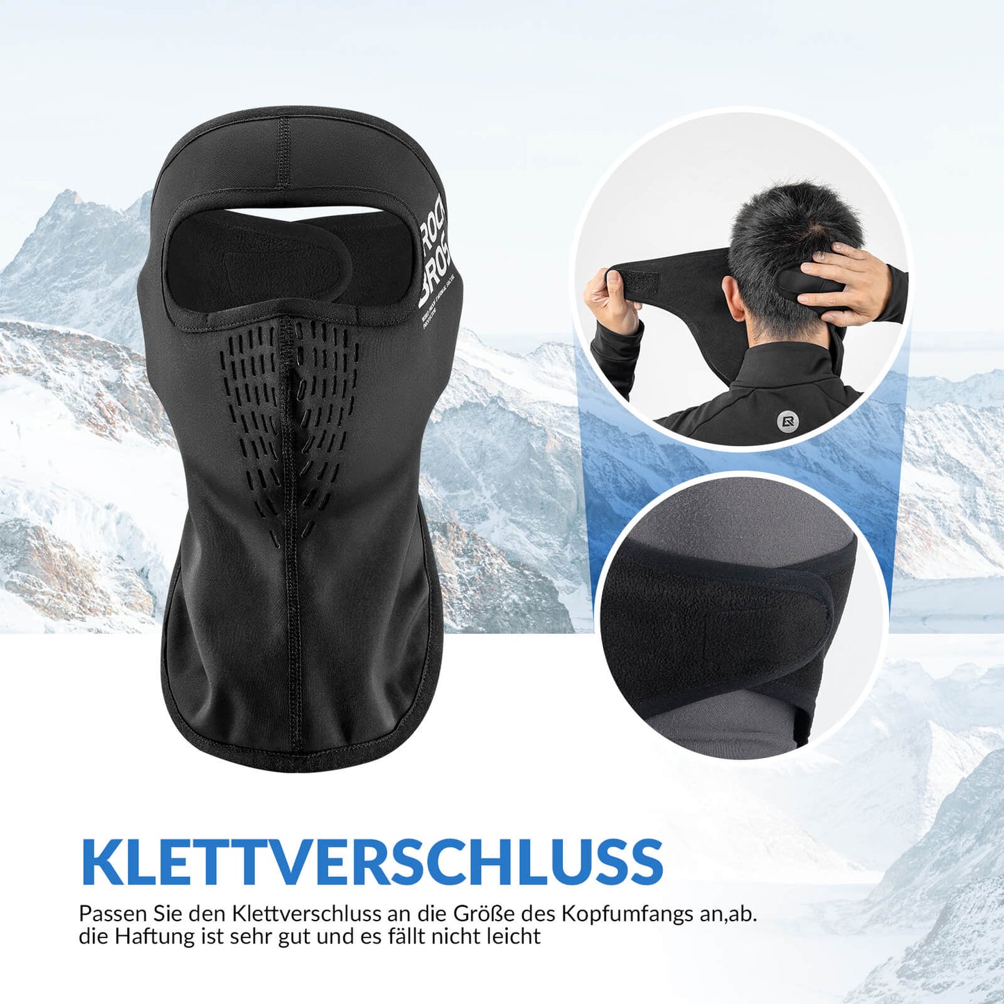 Balaklava för maximal komfort och perfekt hårskydd ROCKBROS