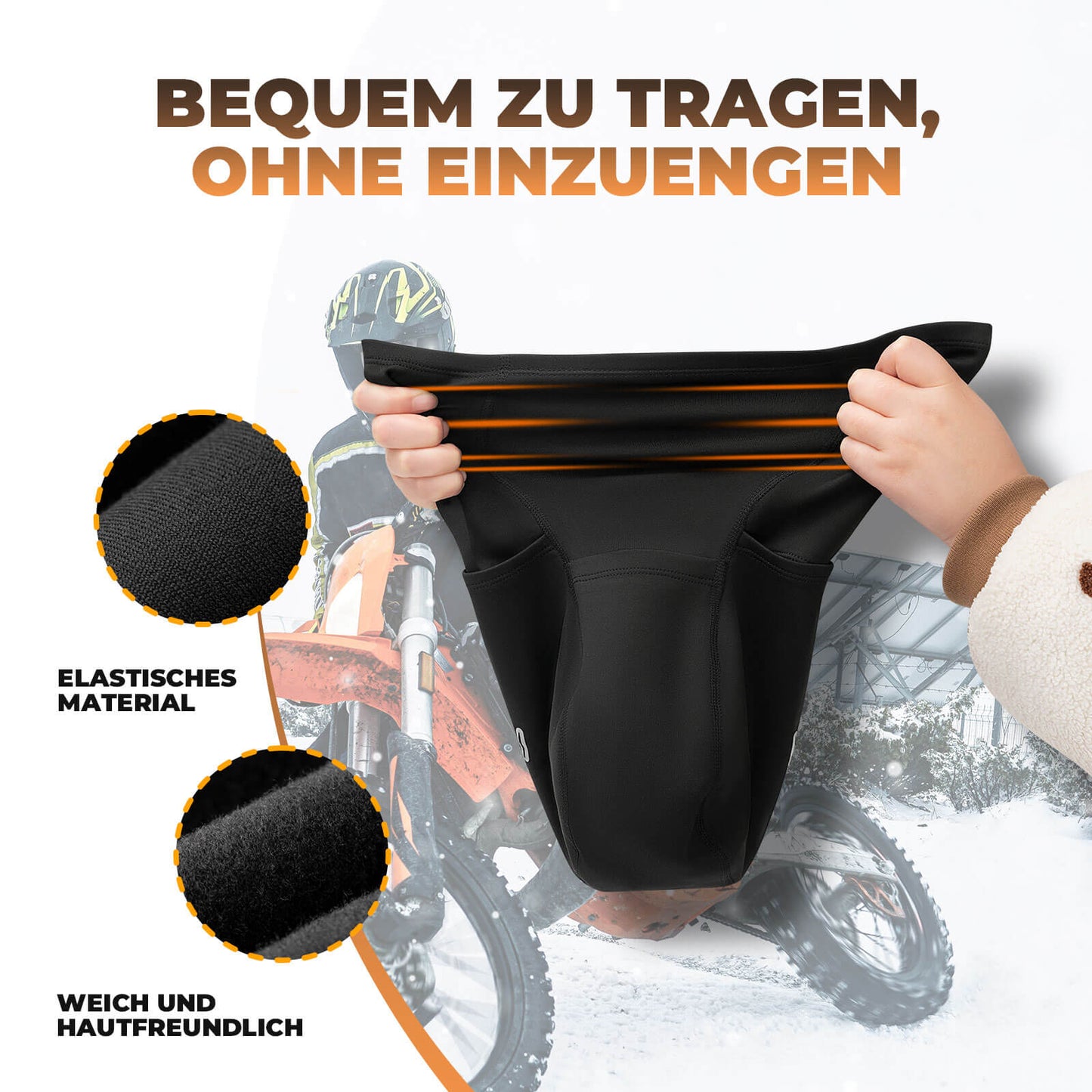 Balaklava, vindtätt ansiktsskydd för cykling, unisex, ROCKBROS