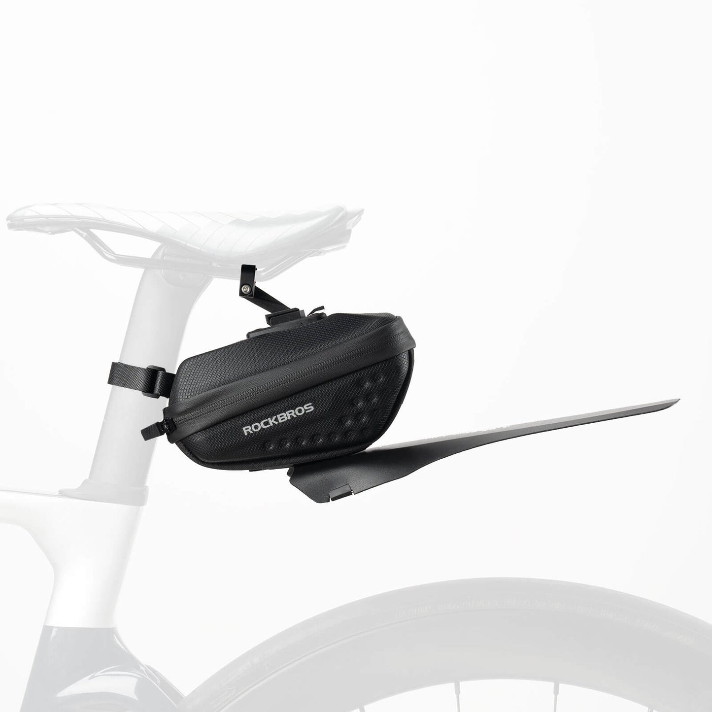 Cykelsadelväska med stänkskydd, vattenavvisande, 1,3L/0,8L, ROCKBROS