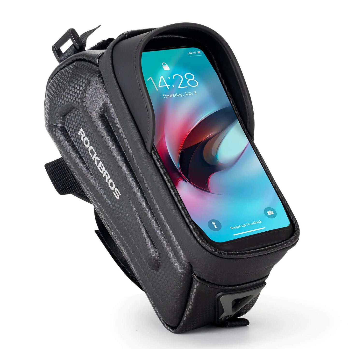 Vattenavvisande cykelväska, mobiltelefonfodral med TPU-pekskärm, ROCKBROS