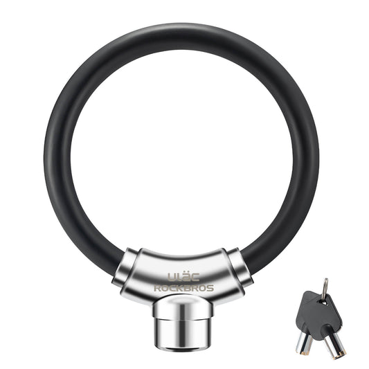 Cykellås med kabellås och kardborreband, ingen nyckel krävs, ROCKBROS