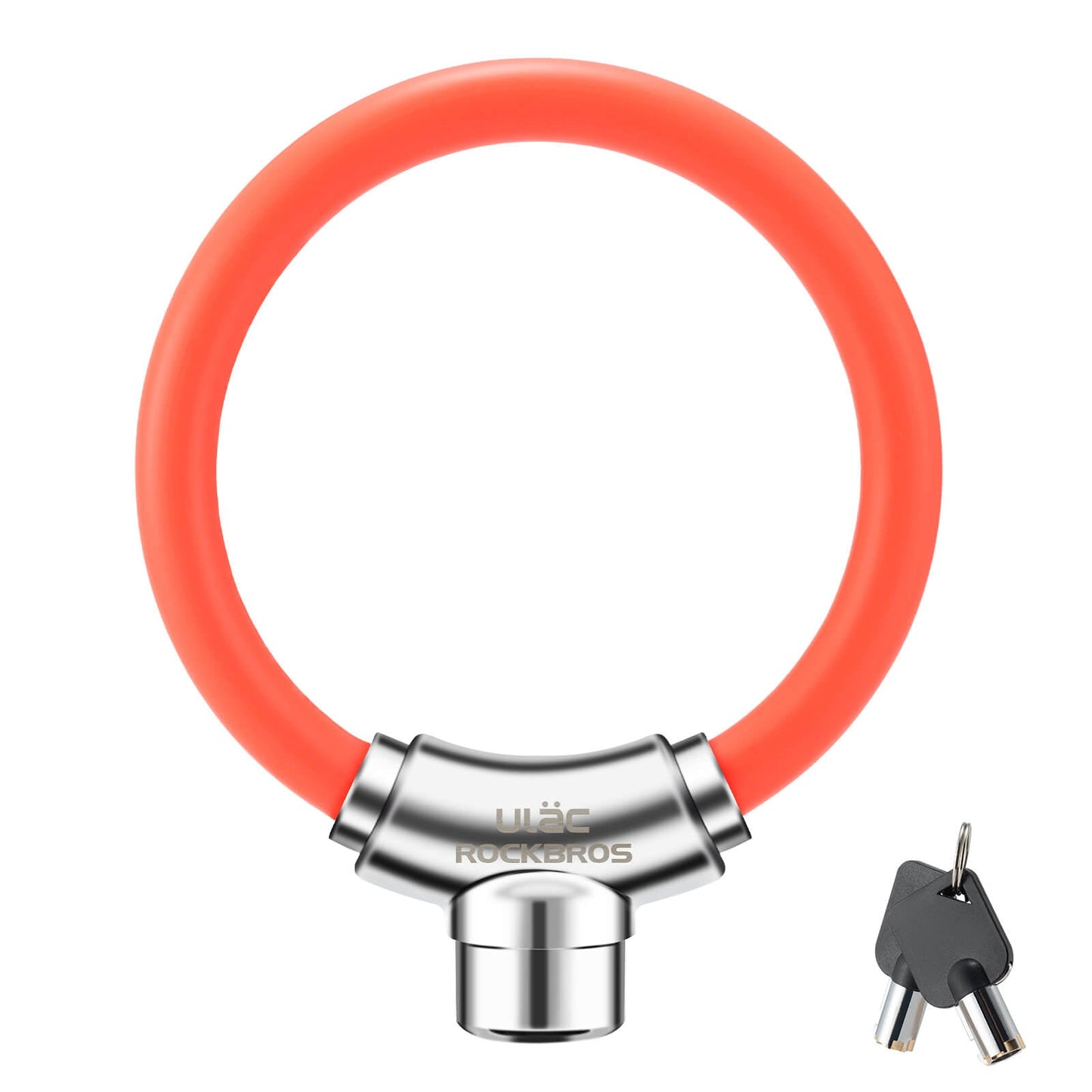 Cykellås med kabellås och kardborreband, ingen nyckel krävs, ROCKBROS