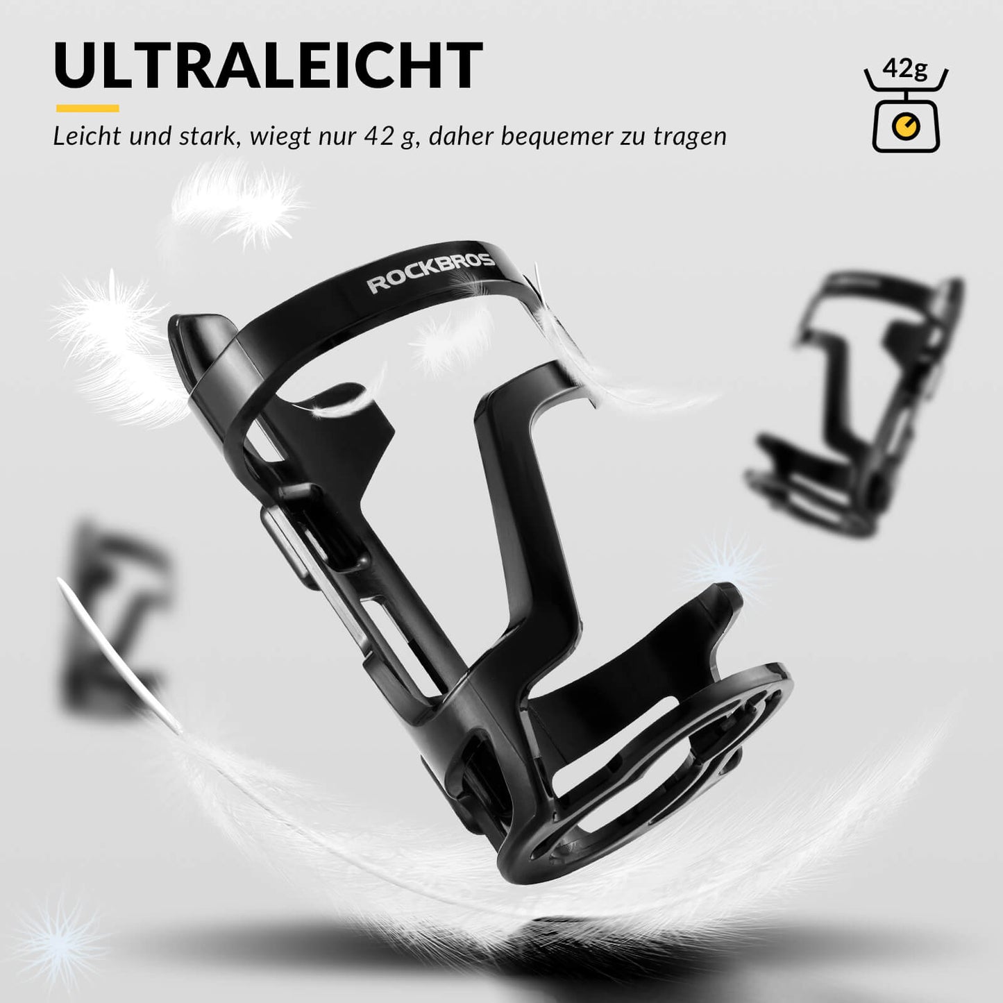 Flaskhållare, cykeltillbehör, lätt, robust, ROCKBROS