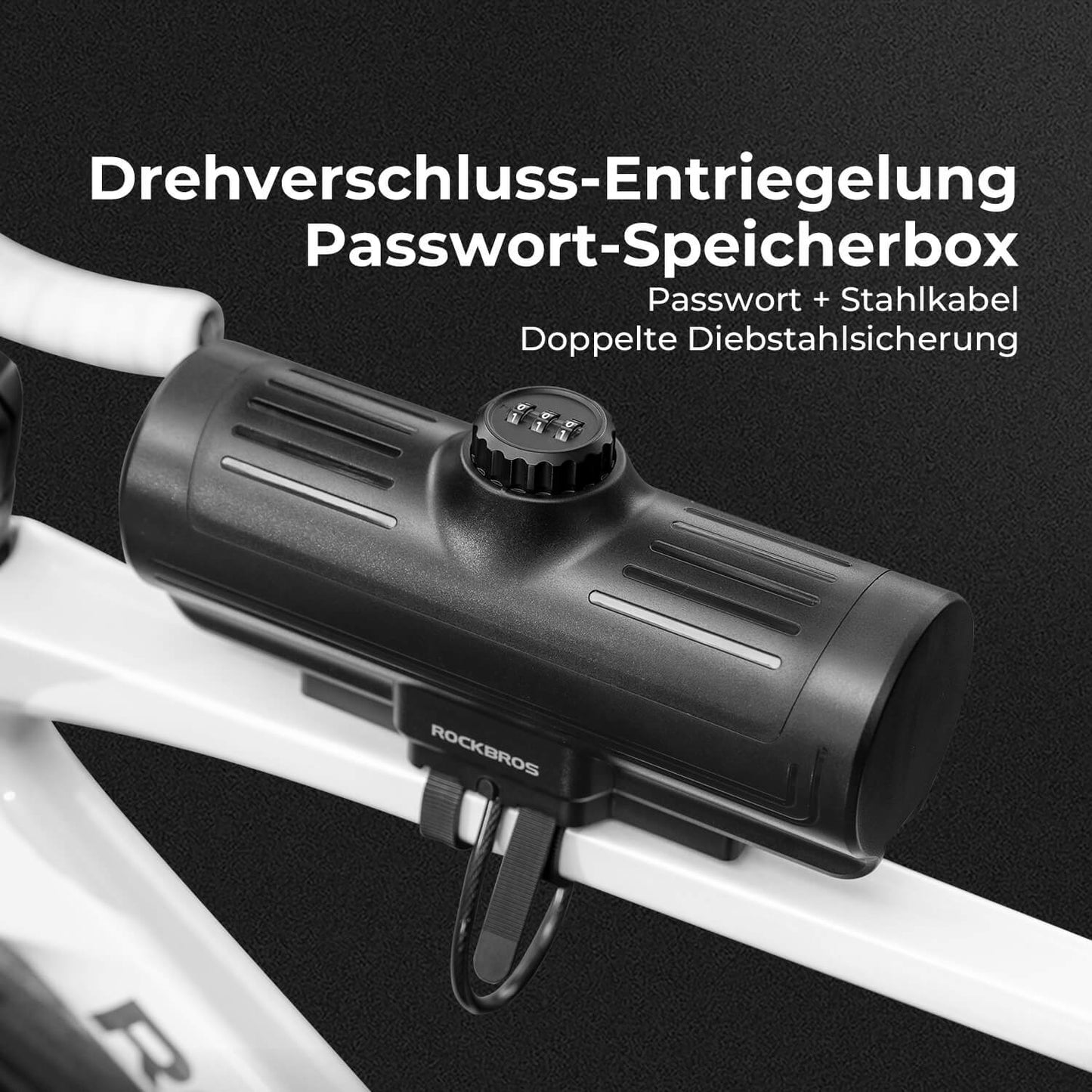 Rambox Låsbar cykelbox Deformeras aldrig/Säker/Vattentät ROCKBROS