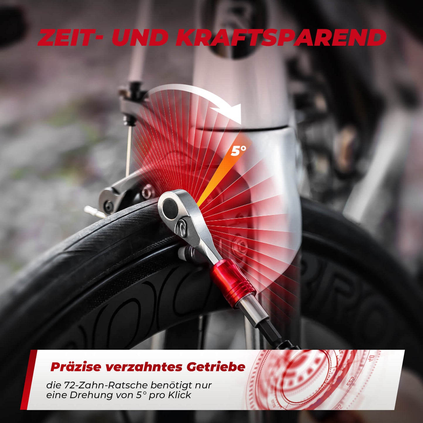 Spärrnyckelsats 1/4 tums mini reparationsverktyg ROCKBROS