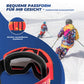 Skidglasögon, snöglasögon, polariserade, hjälmkompatibla sportglasögon, skidåkning, ROCKBROS