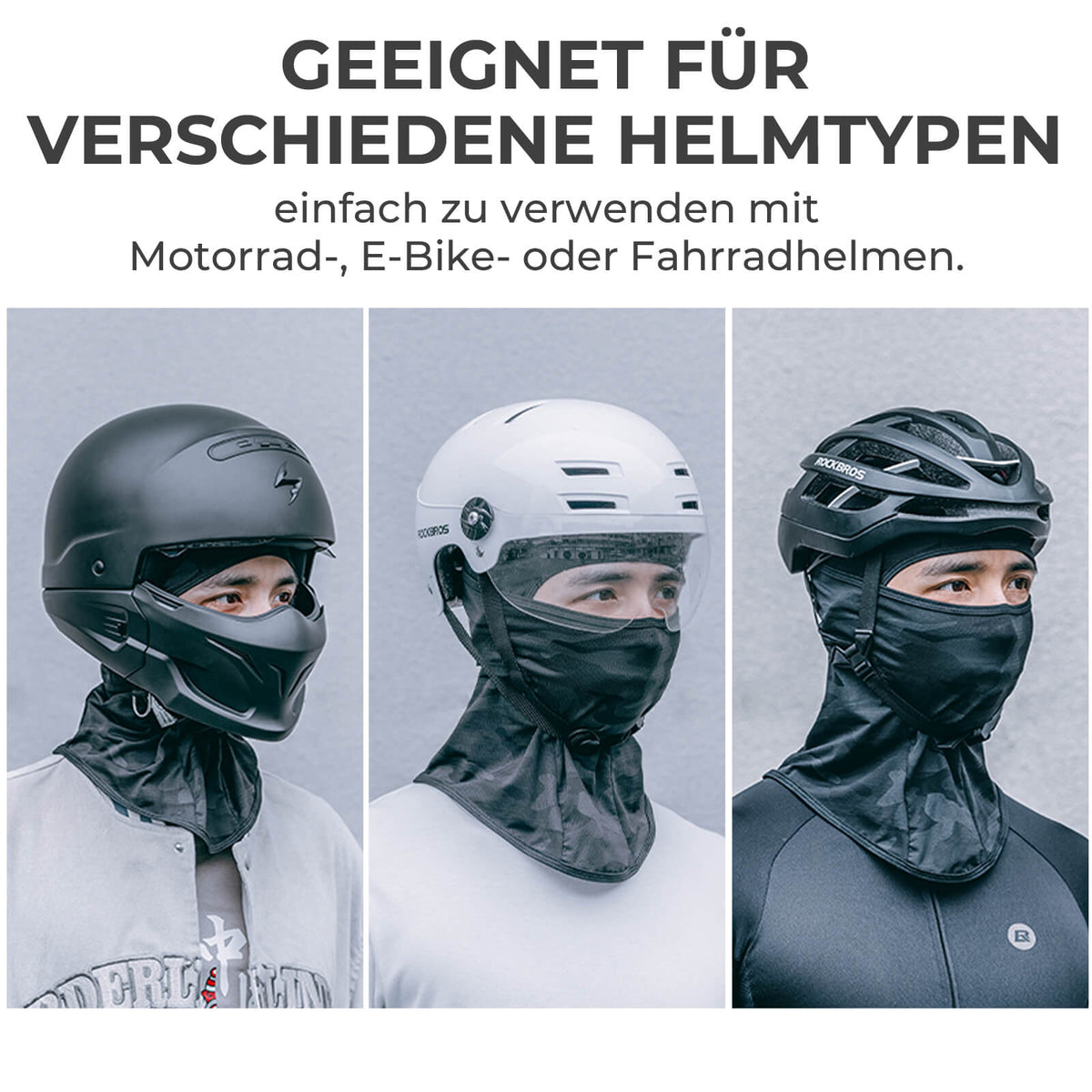 ROCKBROS Sommar-Balaclava Svalande stormhuva UV-skydd
