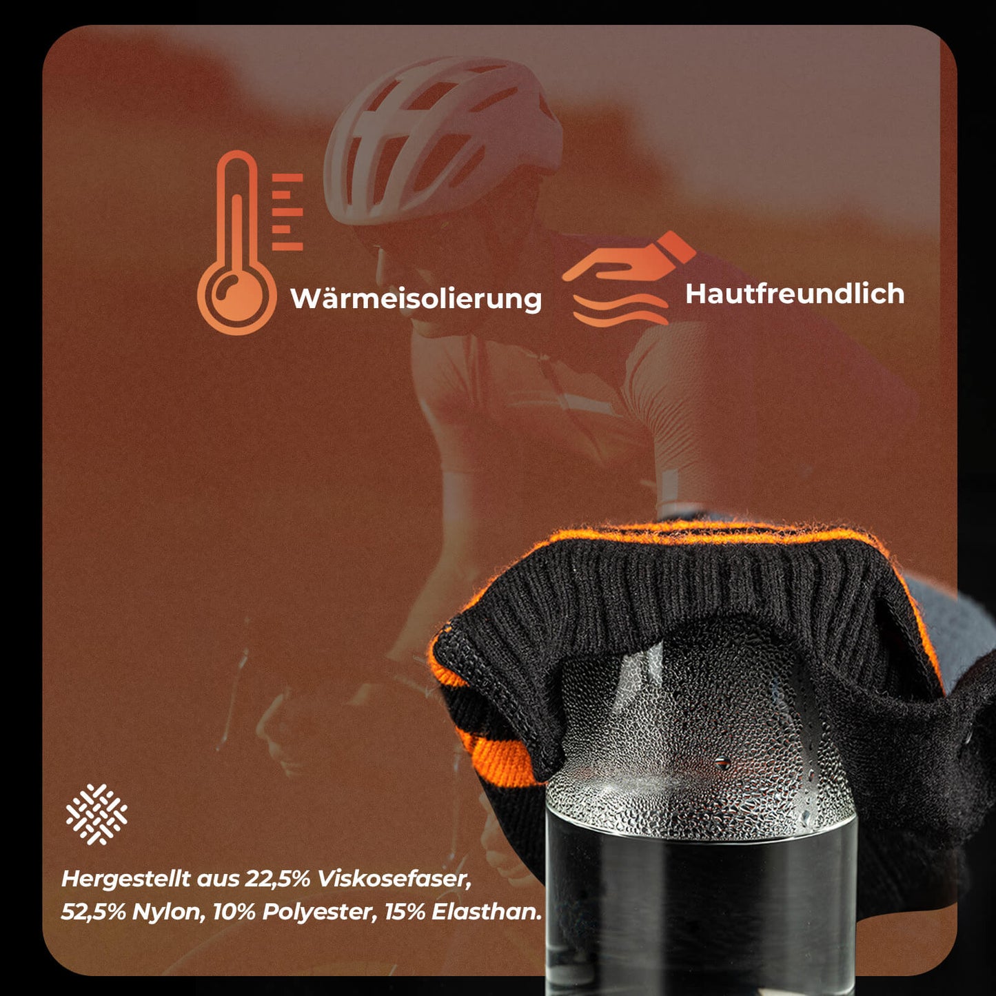 Sportstrumpor, cykelstrumpor, vintervärmestrumpor, laddningsbara 5000mAh ROCKBROS
