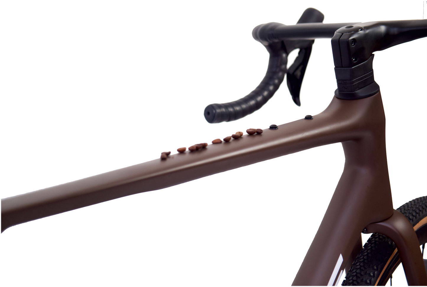 RINOS Kolfiber Gravelcykel Sandman8.0 Shimano 105 Di2 Kaffe