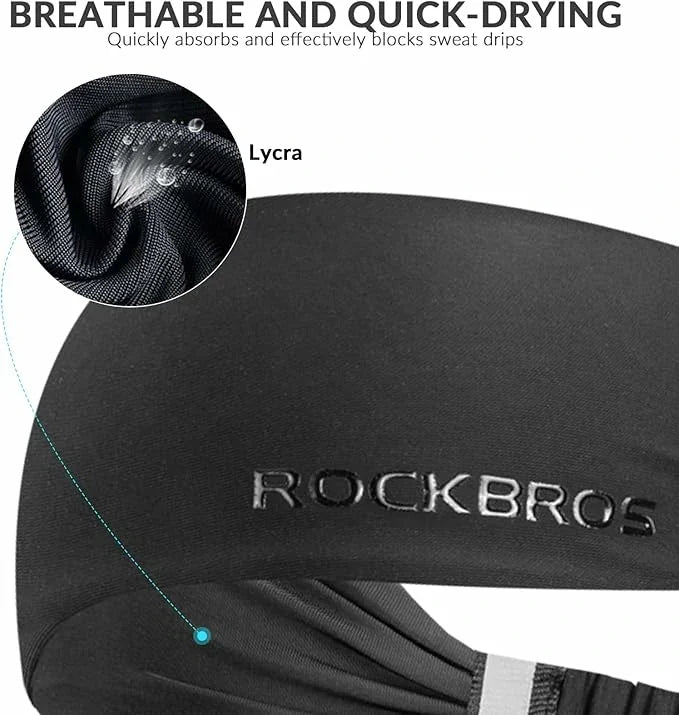 ROCKBROS Sport Pannband Wicking Svettband Panna Elastiskt halkfritt Haarband
