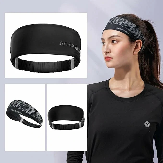 ROCKBROS Sport Pannband Wicking Svettband Panna Elastiskt halkfritt Haarband
