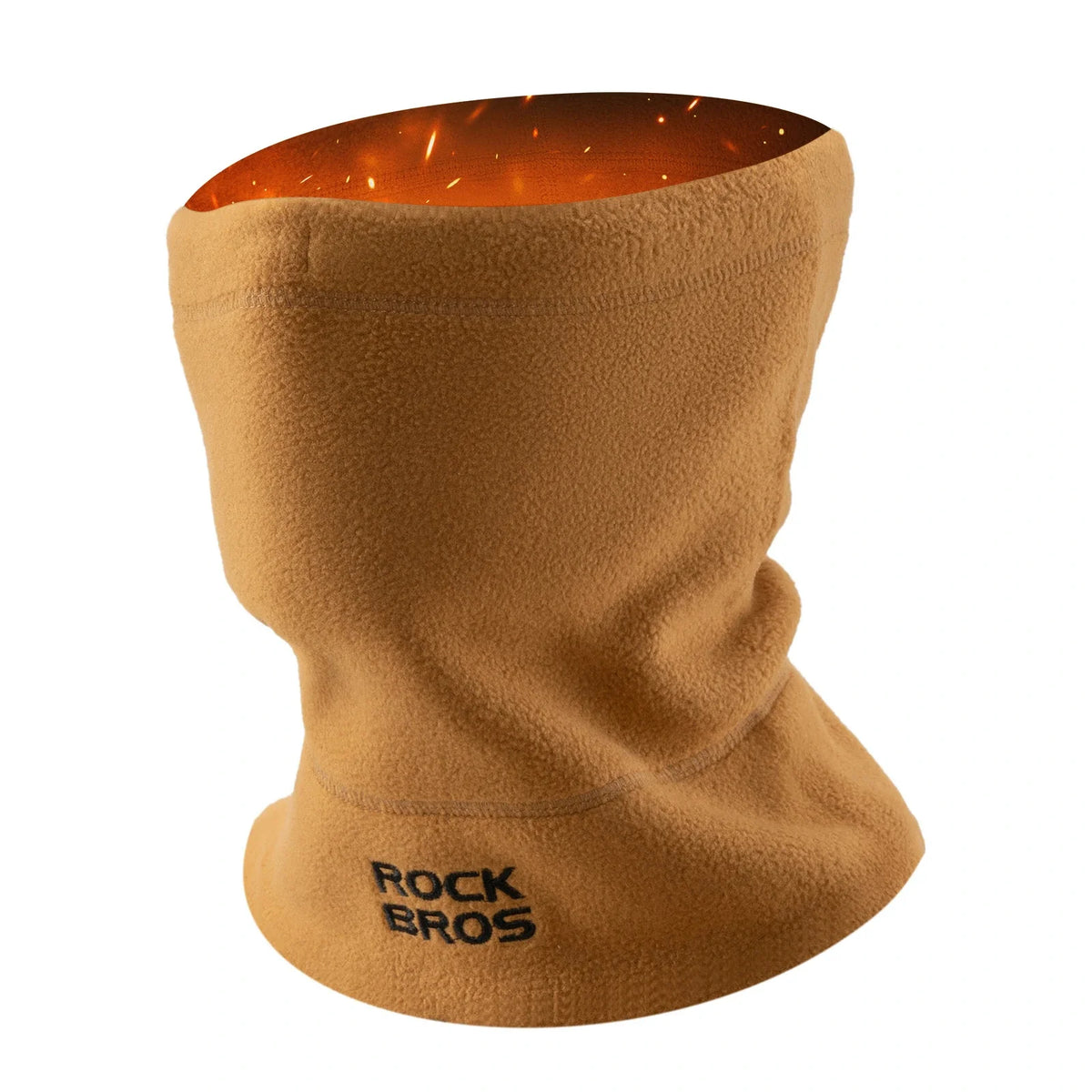 ROCKBROS Vinter rörformad halsduk Fleece halsvärmare, Vindtätt multifunktionstyg