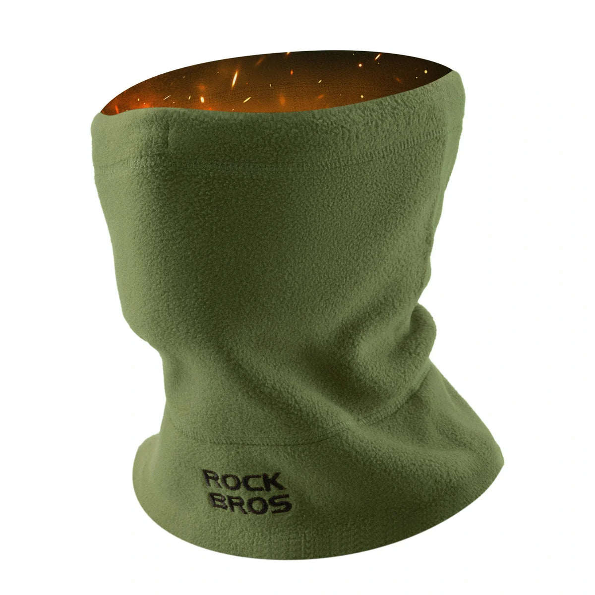 ROCKBROS Vinter rörformad halsduk Fleece halsvärmare, Vindtätt multifunktionstyg