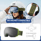 Qunature skidglasögon, snowboardglasögon, anti-fog UV400 dam/män för glasögonbärare