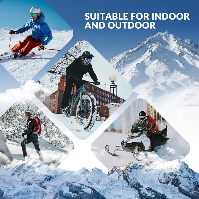 Qunature Winter Neck Warmer Ski Tube Scarf Fleece Tjock Vindtät Andas termisk halshalsduk Dam & Herr för utomhussport Skidåkning Löpning Cykling Snowboardåkning