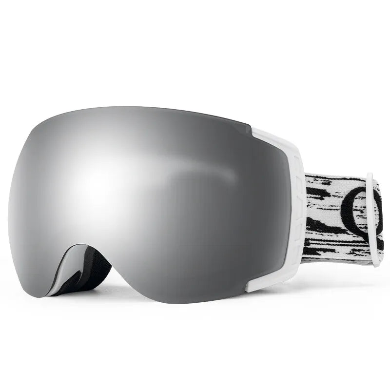 Qunature skidglasögon, snowboardglasögon, anti-fog UV400 dam/män för glasögonbärare