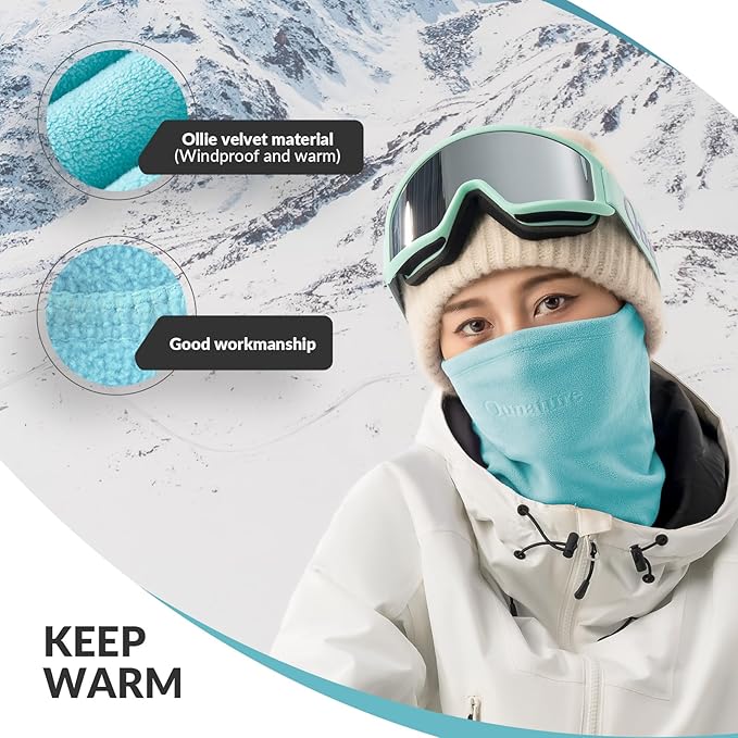 Qunature Balaclava Winter Warm Balaclava Thermal Vindtät Balaclava Ski Mask för utomhusaktiviteter som cykling Motorcykling Snowboardåkning Skidåkning Nackvärmare för kvinnor/män Unisex
