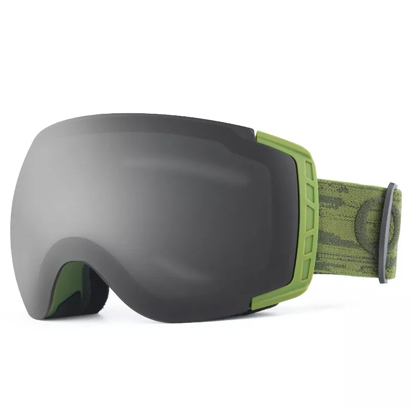 Qunature skidglasögon, snowboardglasögon, anti-fog UV400 dam/män för glasögonbärare