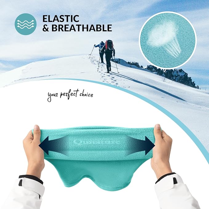 Qunature Winter Neck Warmer Ski Tube Scarf Fleece Tjock Vindtät Andas termisk halshalsduk Dam & Herr för utomhussport Skidåkning Löpning Cykling Snowboardåkning