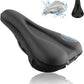 ROCKBROS Gel-sadelskydd Cykelsadel-gelöverdrag Vadderat cykelsits med vattentätt sadelskydd för män och kvinnor 28cm x 17,5cm Blå/Röd