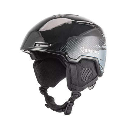 Qunature snowboard/skidhjälm med hörselskydd snowboardhjälm för dam och herr 54-61cm