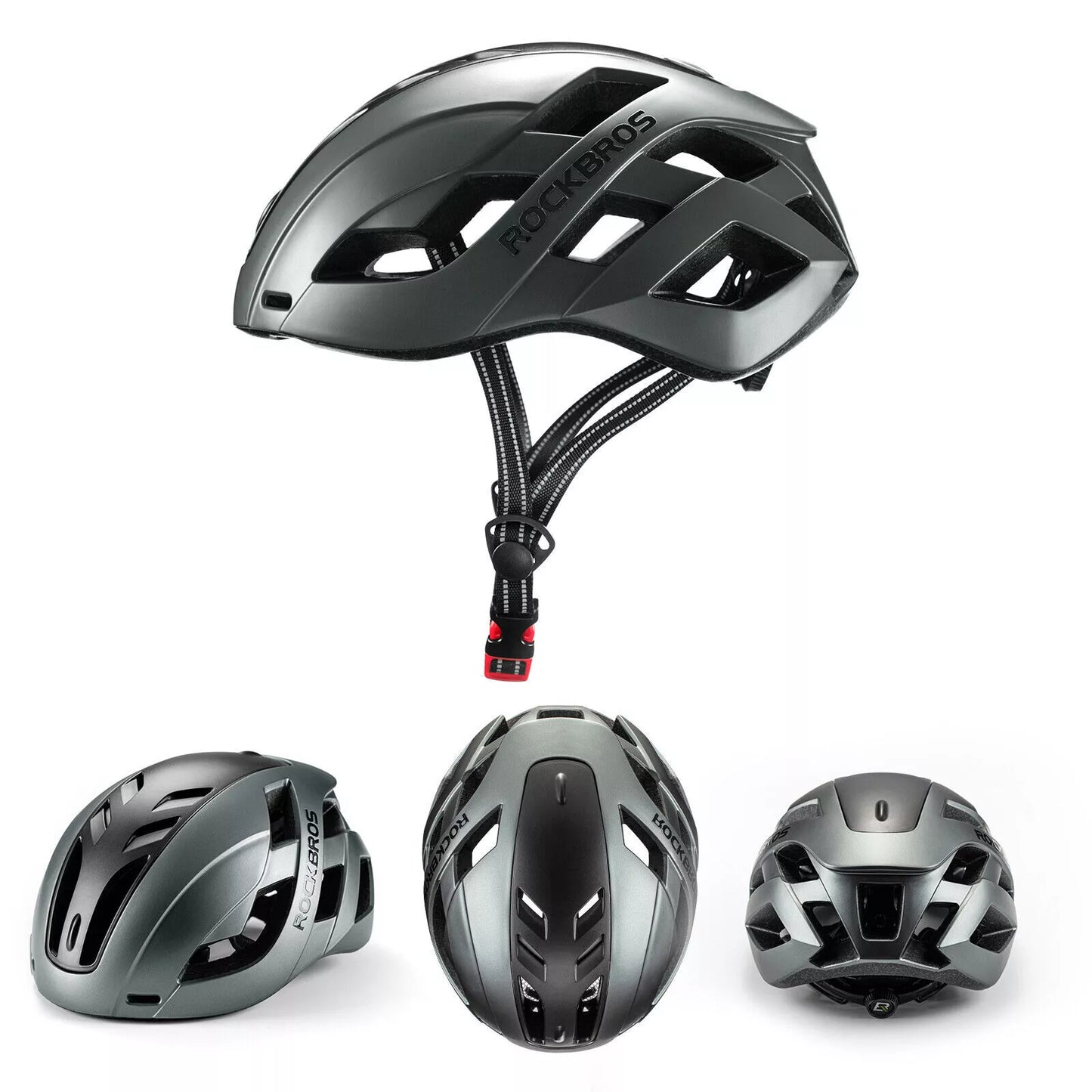 ROCKBROS cykelhjälm cykelhjälm med avtagbar magnetisk skyddshjälm MTB