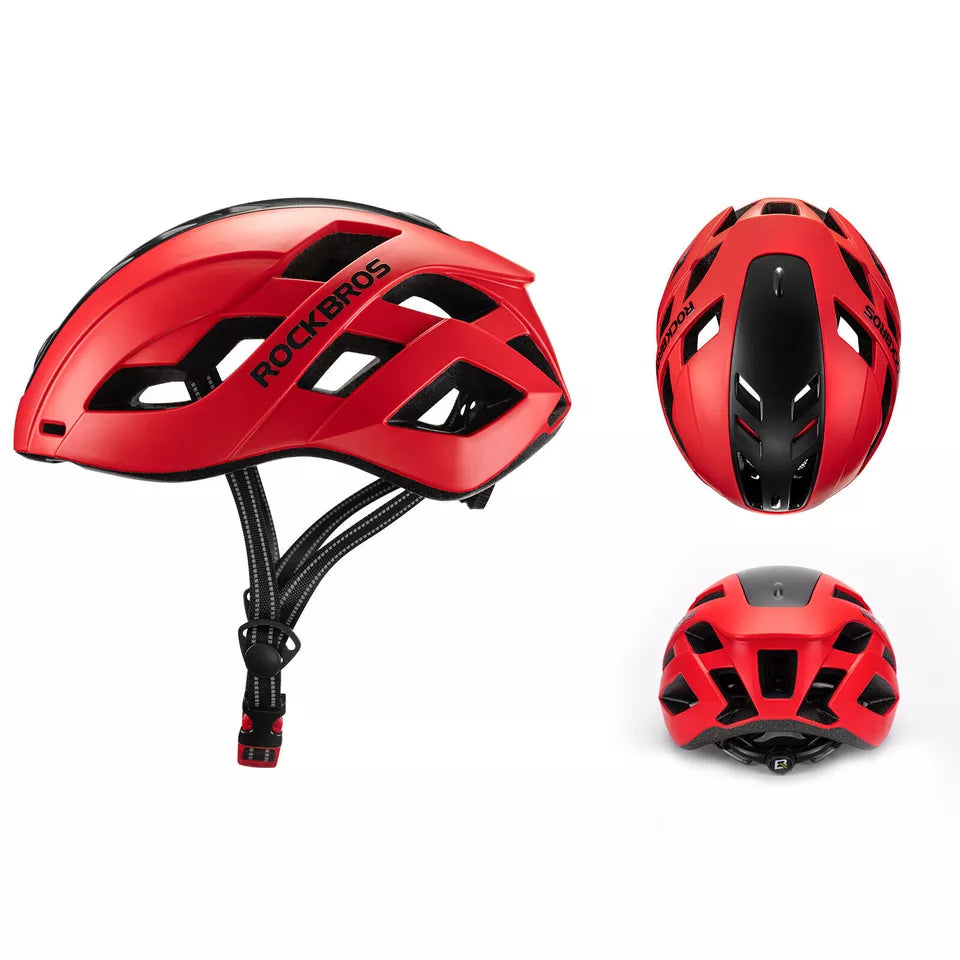 ROCKBROS cykelhjälm cykelhjälm med avtagbar magnetisk skyddshjälm MTB