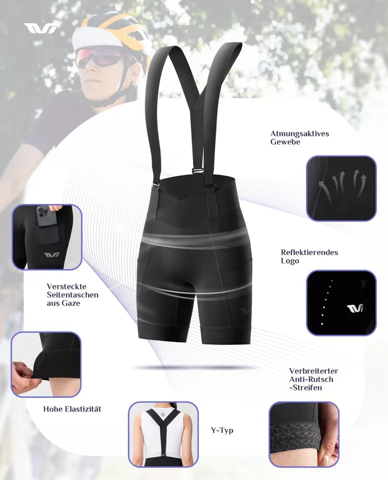 ROCKBROS cykelbyxshorts damcykelshorts vadderade cykelshorts