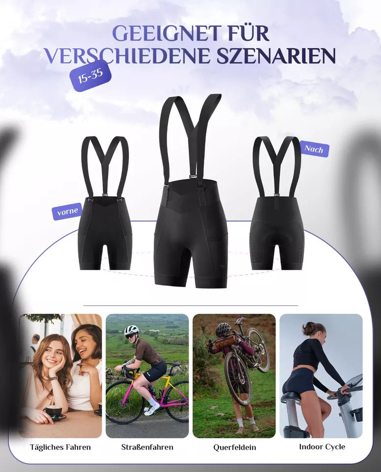 ROCKBROS cykelbyxshorts damcykelshorts vadderade cykelshorts