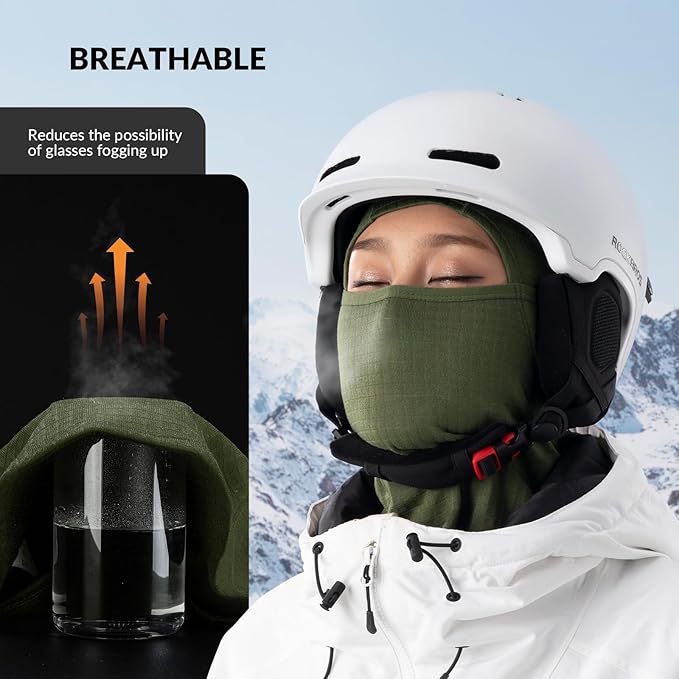 Qunature Balaclava Winter Ski Mask Balaclava Ski Motorcykel Ansiktsmask Dam/Män Varm Vindtät Andas Balaclava för utomhussport Skidåkning Snowboard Cykling