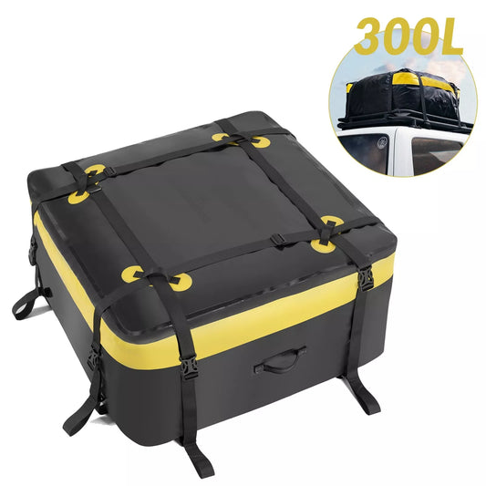 ROCKBROS 300L biltakväska vattentät bilbagageväska takbox hopfällbar PVC