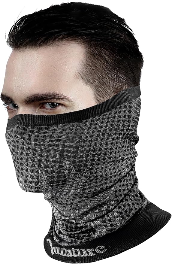 Qunature Multifunktionell Scarf Tube Scarf Vinterhalshalsduk Vindtät Elastisk Andningshalsvärmare Dam & Herr för utomhussporter Skidåkning Löpning Cykling Vandring