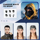 Qunature Multifunktionell Scarf Tube Scarf Vinterhalshalsduk Vindtät Elastisk Andningshalsvärmare Dam & Herr för utomhussporter Skidåkning Löpning Cykling Vandring